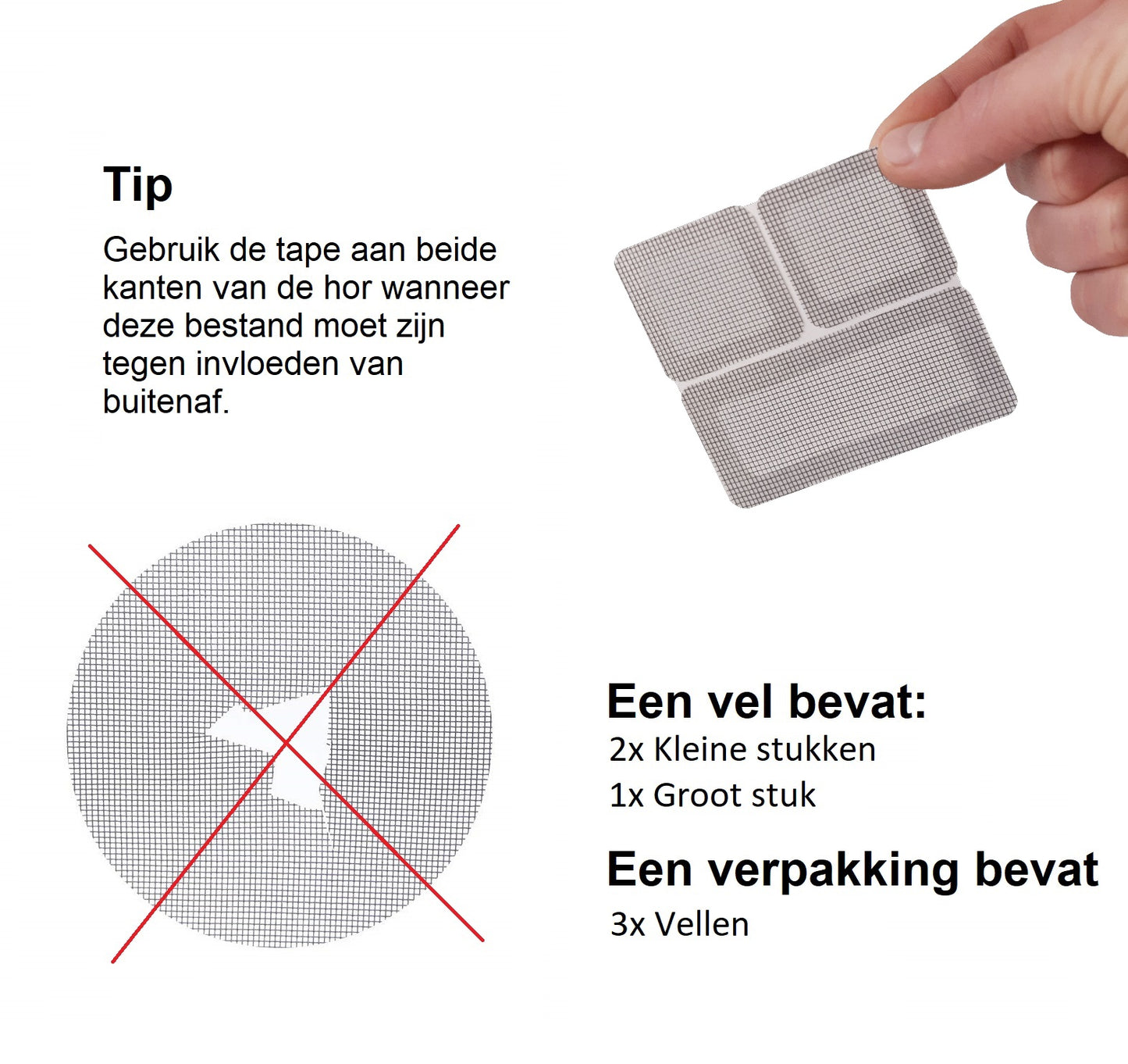 Hor reparatie stukken