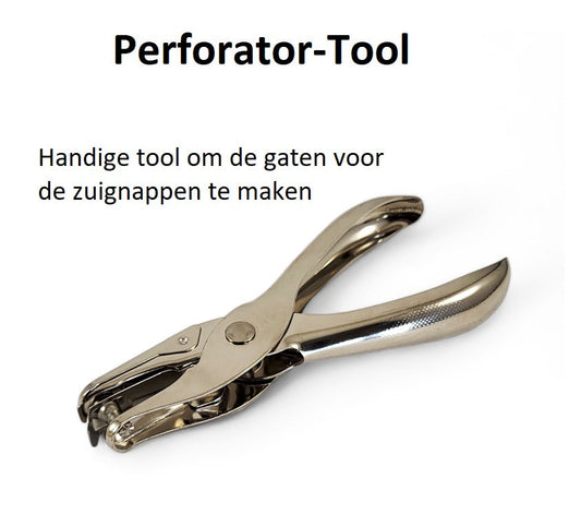 Gaten Kniptang (Wordt ook meegeleverd met de standaard maat doeken)